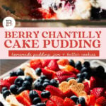 berry chantilly cake pudding pinterest