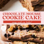 chocolate mousse cookie cake pinterest