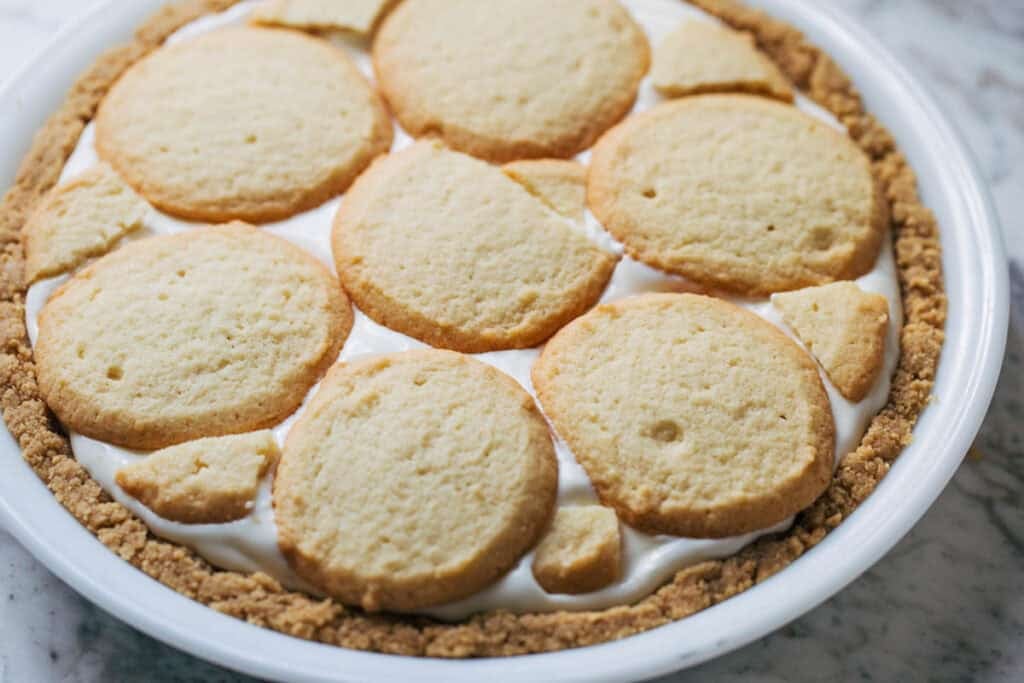 process shot layering lemon cookies