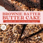 brownie batter butter cake pinterest
